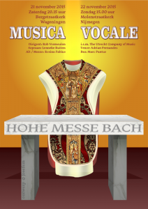 Flyer voor de Hohe Messe van J. S. Bach